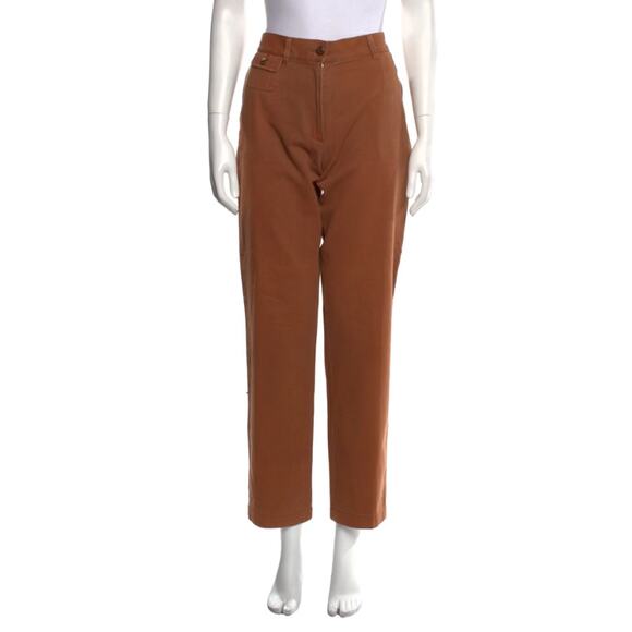 Dries Van Noten Mens Trousers Khaki Pants Soft Brown ~ Sz 38 ~ Pristine & Iconic - Picture 1 of 8